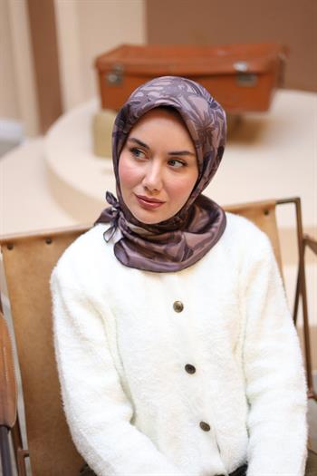 Silk Home Twill İpek Eşarp - 11419-25 Gül Kurusu