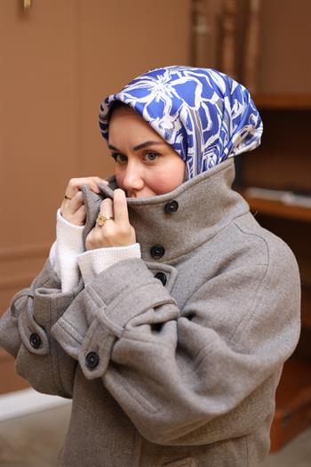 Silk Home Twill İpek Eşarp - 11419-41 Saks Mavi Gri