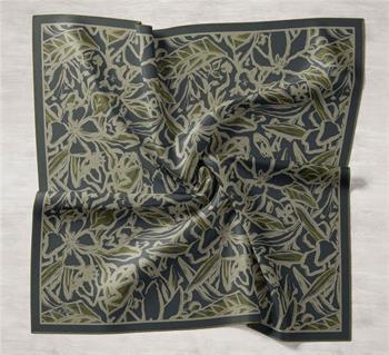 Silk Home Twill İpek Eşarp - 11419-45 Antrasit Çağla