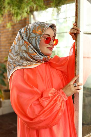 Silk Home Twill İpek Eşarp - 11419-68 Bebe Mavi - Vizon