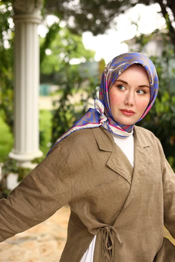 Silk Home Twill İpek Eşarp - 11419-69 Morcivert