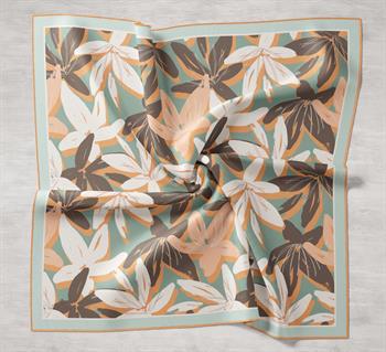 Silk Home Twill İpek Eşarp - 11439-06 Somon