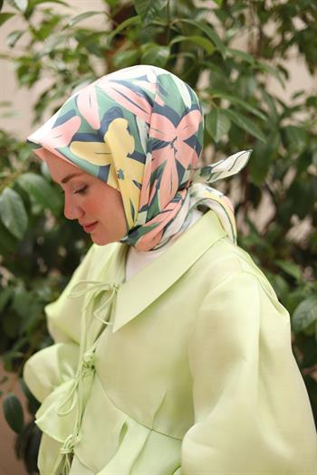 Silk Home Twill İpek Eşarp - 11439-22 Çağla