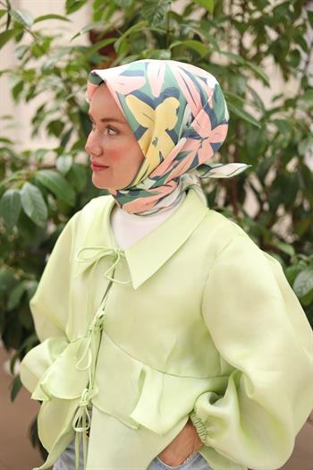 Silk Home Twill İpek Eşarp - 11439-22 Çağla