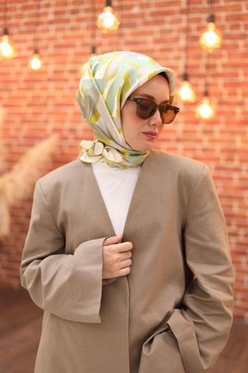 Silk Home Twill İpek Eşarp - 11439-28 Safran