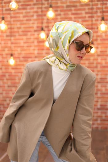 Silk Home Twill İpek Eşarp - 11439-28 Safran