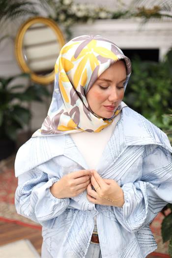 Silk Home Twill İpek Eşarp - 11439-31 Krem