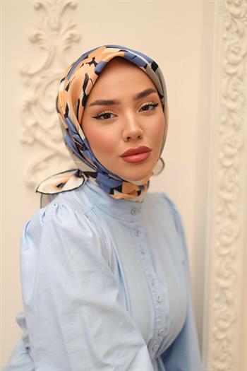 Silk Home Twill İpek Eşarp - 11439-34 Lacivert