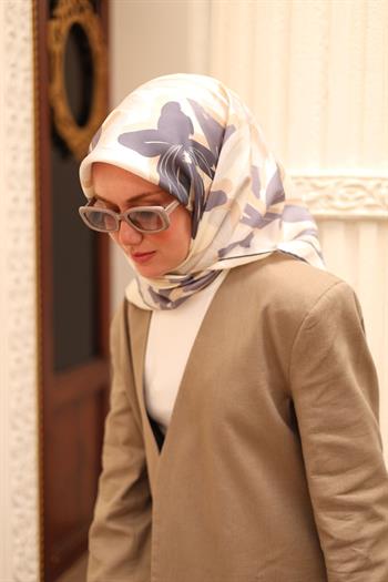 Silk Home Twill İpek Eşarp - 11439-35 Bej