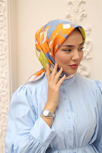 Silk Home Twill İpek Eşarp - 11439-43 Kot Mavi