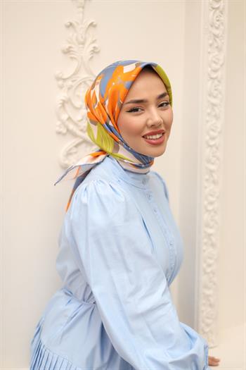 Silk Home Twill İpek Eşarp - 11439-43 Kot Mavi