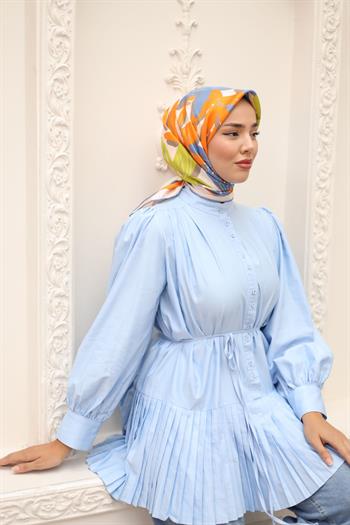 Silk Home Twill İpek Eşarp - 11439-43 Kot Mavi