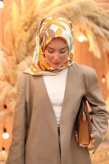 Silk Home Twill İpek Eşarp - 11439-44 Açık Yeşil