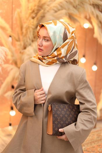 Silk Home Twill İpek Eşarp - 11439-44 Açık Yeşil