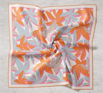 Silk Home Twill İpek Eşarp - 11439-48 Pembe