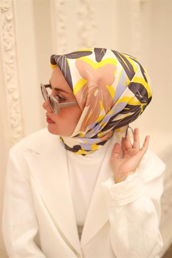 Silk Home Twill İpek Eşarp - 11439-51 Sarı