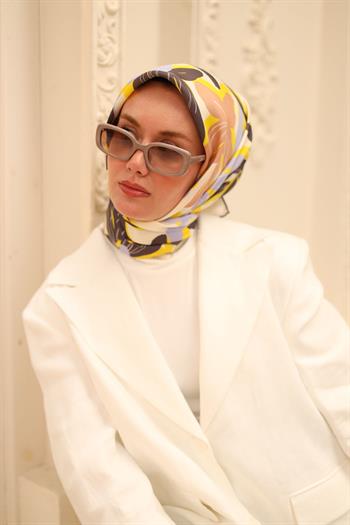 Silk Home Twill İpek Eşarp - 11439-51 Sarı