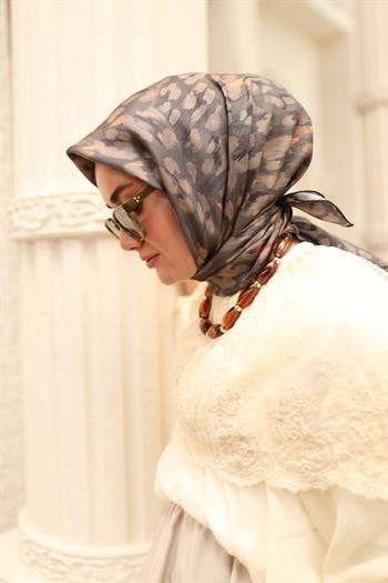 Silk Home Twill İpek Eşarp - 11451-14 Antrasit