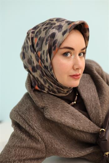 Silk Home Twill İpek Eşarp - 11451-29 Siyah Vizon 