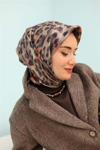 Silk Home Twill İpek Eşarp - 11451-29 Siyah Vizon 