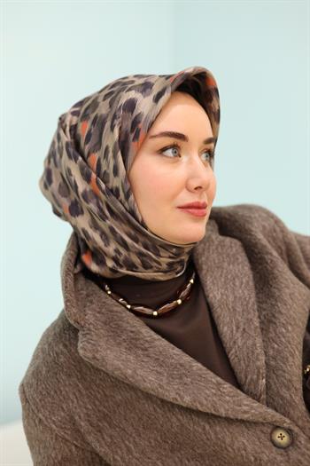 Silk Home Twill İpek Eşarp - 11451-29 Siyah Vizon 