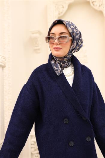 Silk Home Twill İpek Eşarp - 11451-48 Lacivert Vizon 