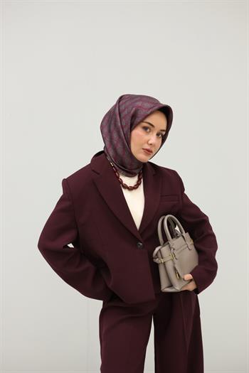 Silk Home Twill İpek Eşarp - 11452-57 Vişne Çürüğü