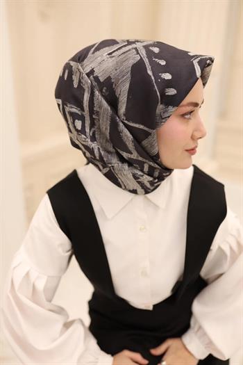 Silk Home Twill İpek Eşarp - 11462-05 Füme Gri