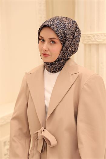 Silk Home Twill İpek Eşarp - 11464-33 Lacivert
