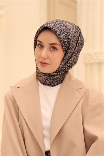Silk Home Twill İpek Eşarp - 11464-33 Lacivert