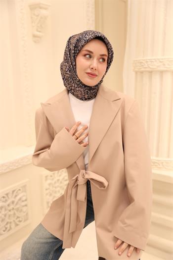 Silk Home Twill İpek Eşarp - 11464-33 Lacivert