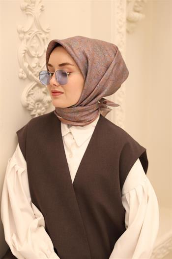 Silk Home Twill İpek Eşarp - 11464-36 Mocha Mousse
