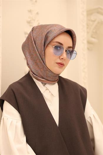 Silk Home Twill İpek Eşarp - 11464-36 Mocha Mousse