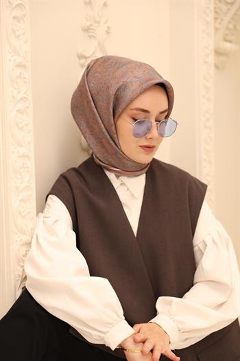 Silk Home Twill İpek Eşarp - 11464-36 Mocha Mousse