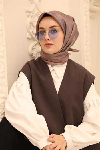 Silk Home Twill İpek Eşarp - 11464-36 Mocha Mousse