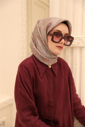 Silk Home Twill İpek Eşarp - 11464-44 Bej 