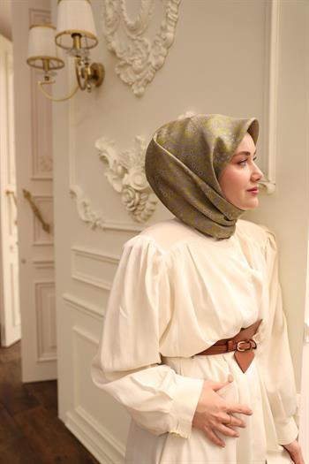 Silk Home Twill İpek Eşarp - 11464-49 Yeşil