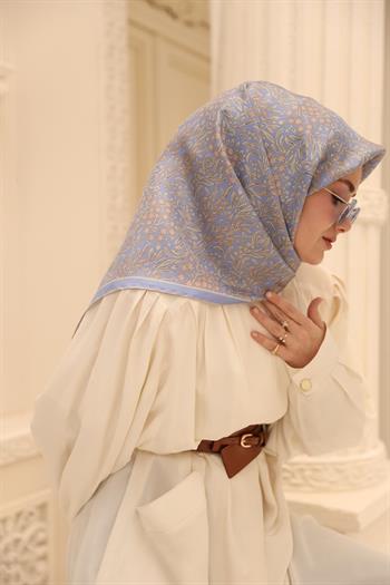 Silk Home Twill İpek Eşarp - 11464-55 Bebe Mavi