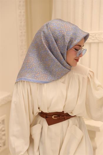 Silk Home Twill İpek Eşarp - 11464-55 Bebe Mavi