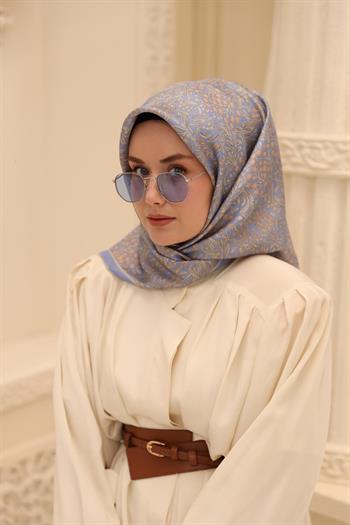 Silk Home Twill İpek Eşarp - 11464-55 Bebe Mavi