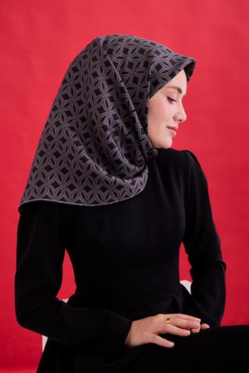 Silk Home Twill İpek Eşarp - 11479-07 Siyah Füme