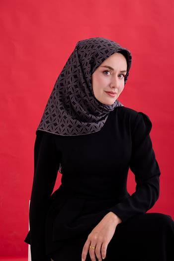 Silk Home Twill İpek Eşarp - 11479-07 Siyah Füme