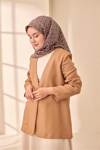 Silk Home Twill İpek Eşarp - 11479-11 Kahve Vizon