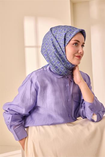 Silk Home Twill İpek Eşarp - 11479-15 Buz Mavisi