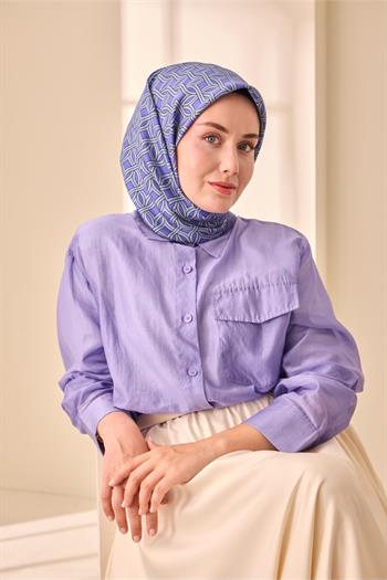 Silk Home Twill İpek Eşarp - 11479-15 Buz Mavisi