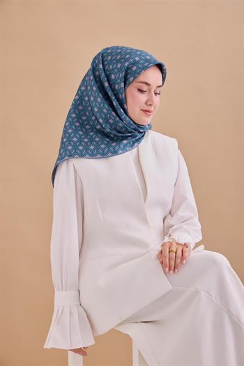 Silk Home Twill İpek Eşarp - 11479-19 Pudra Vizon