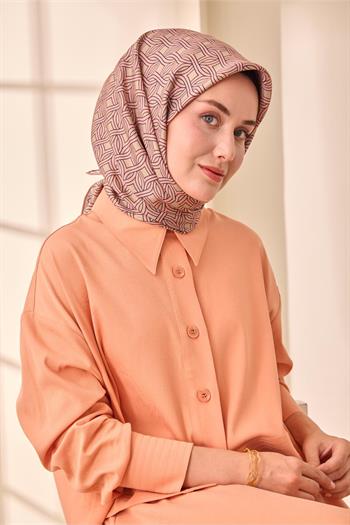 Silk Home Twill İpek Eşarp - 11479-25 Pembe Vizon