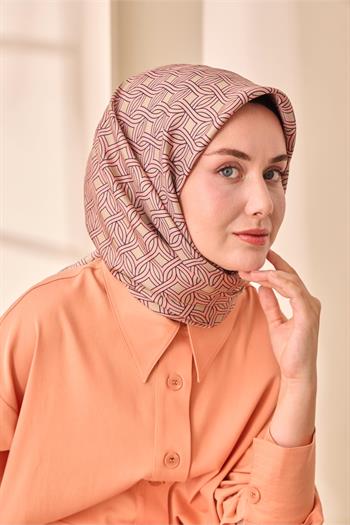 Silk Home Twill İpek Eşarp - 11479-25 Pembe Vizon