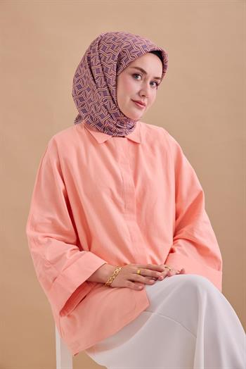 Silk Home Twill İpek Eşarp - 11479-27 Eflatun