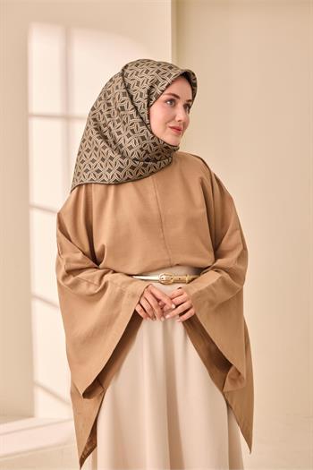 Silk Home Twill İpek Eşarp - 11479-31 Yeşil Bej